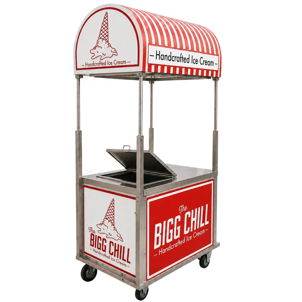 The Bigg Chill handcrafted ice cream cart