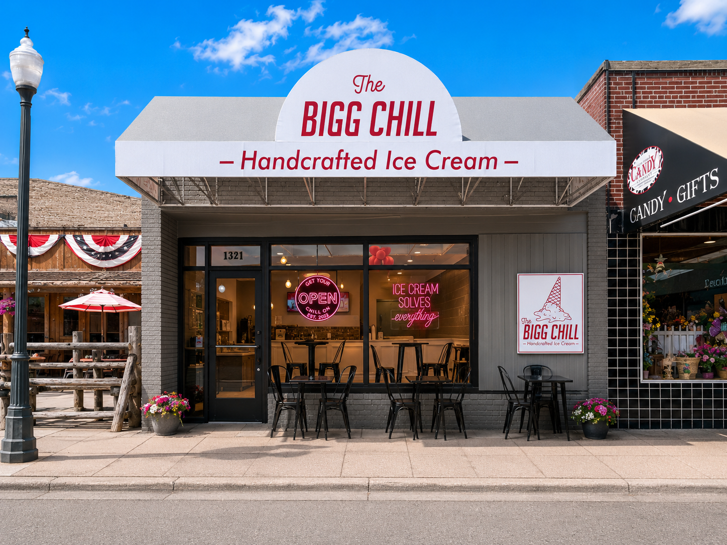 The Bigg Chill storefront in Cody Wyoming